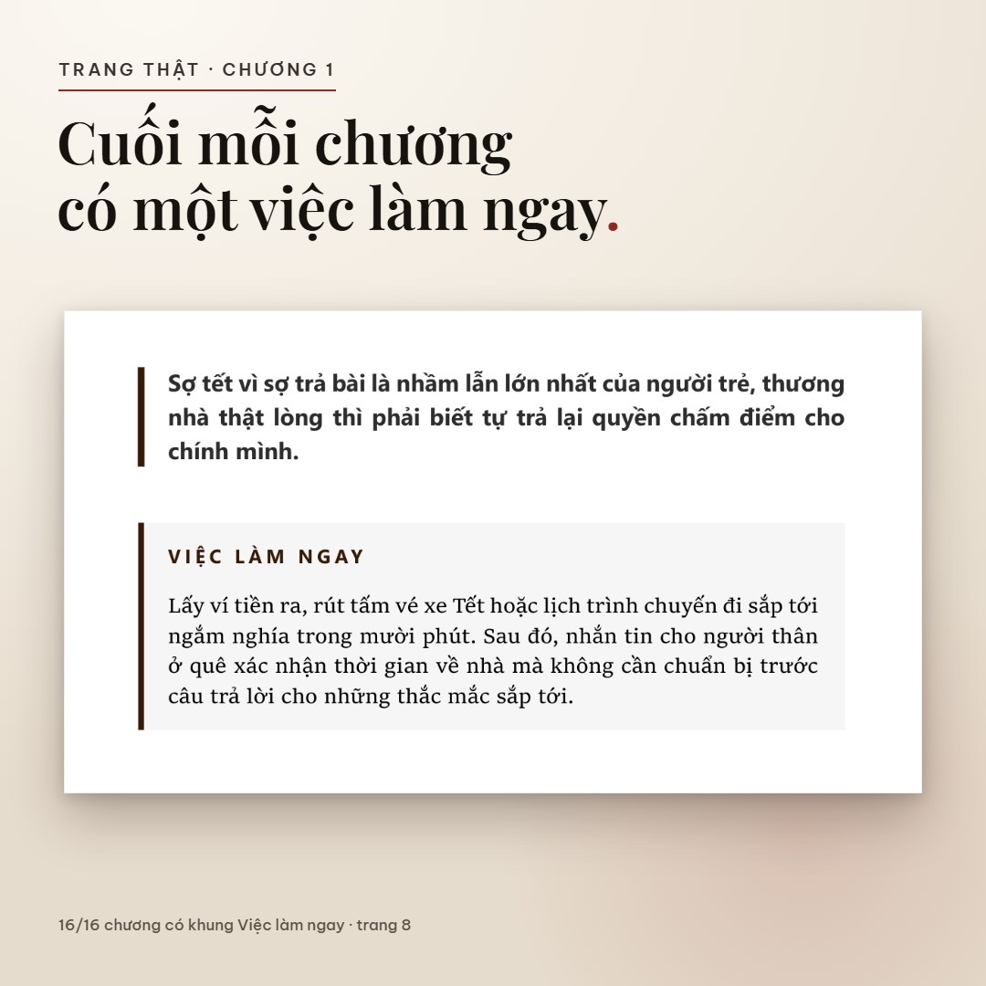 Khung Việc làm ngay ở chương 1
